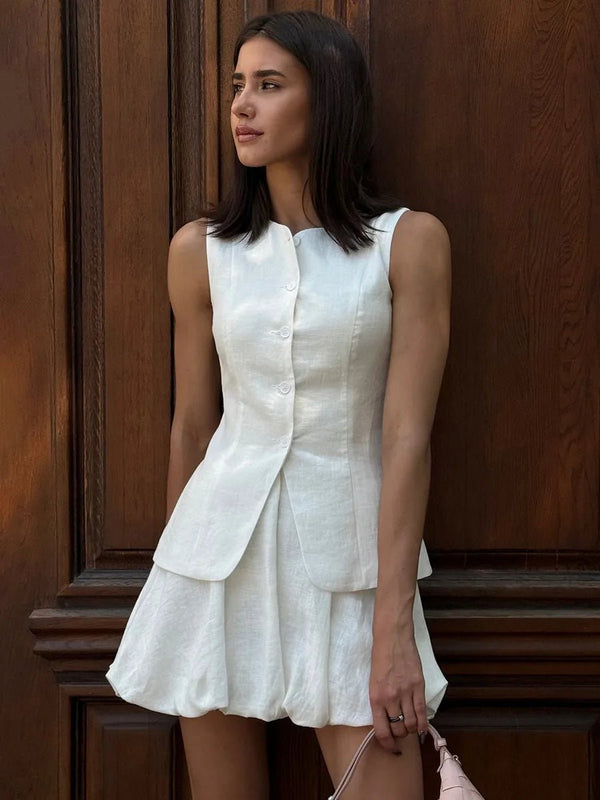 Imani Elegantes Set aus Weste und Rock