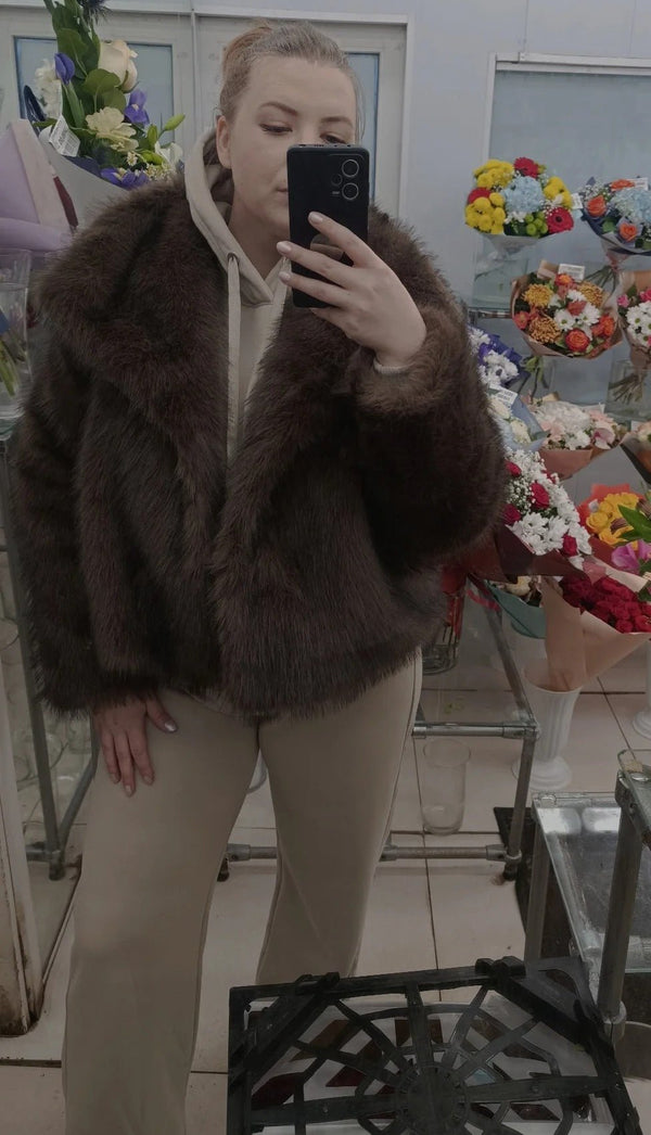 Mandy Kunstpelzjacke