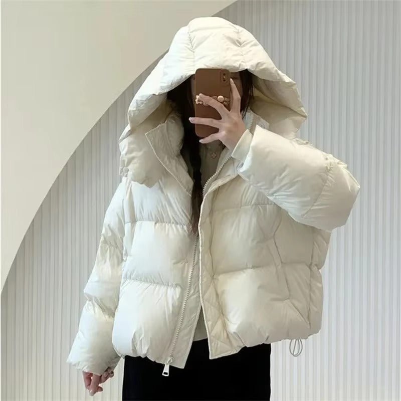 Adaure dicke Steppjacke mit Kapuze