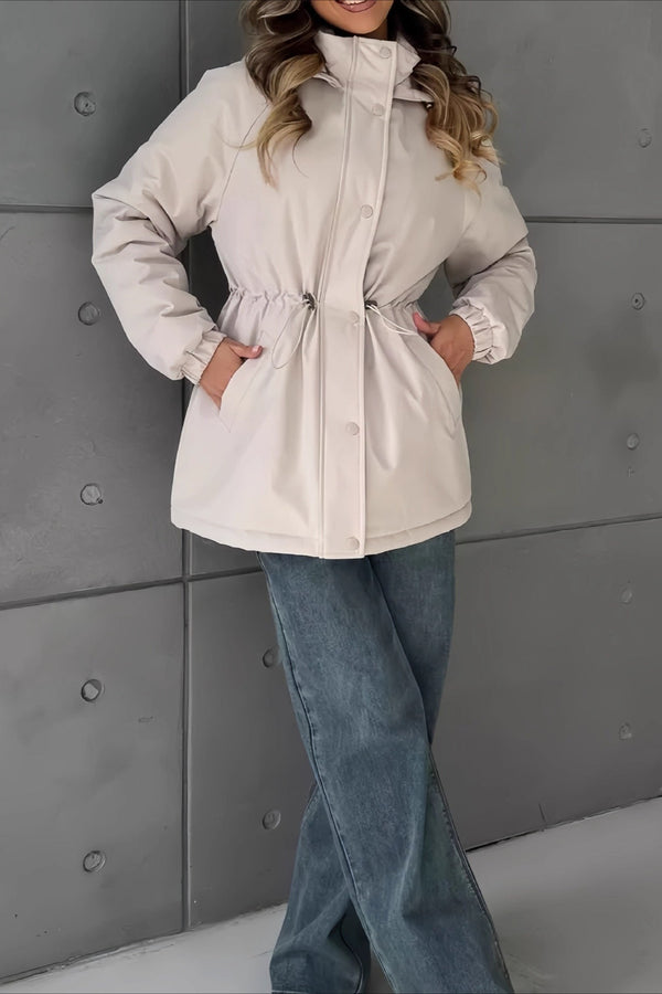 Adele Windbreaker-Jacke mit Kapuze