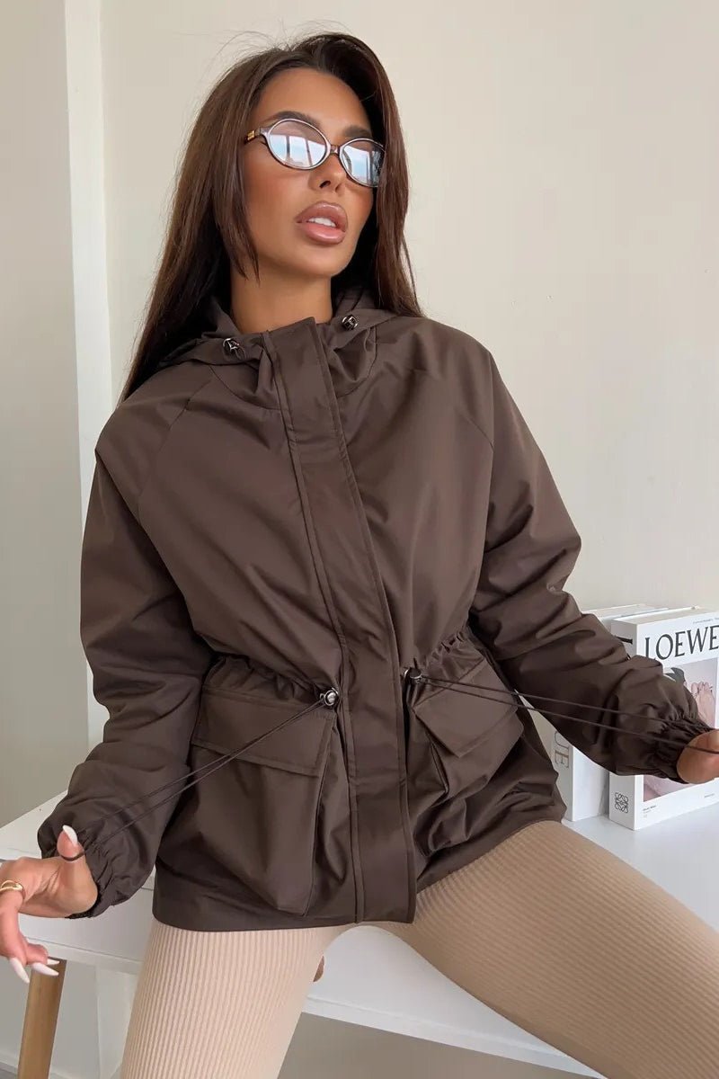 Adelia wasserdichte Jacke mit Kapuze