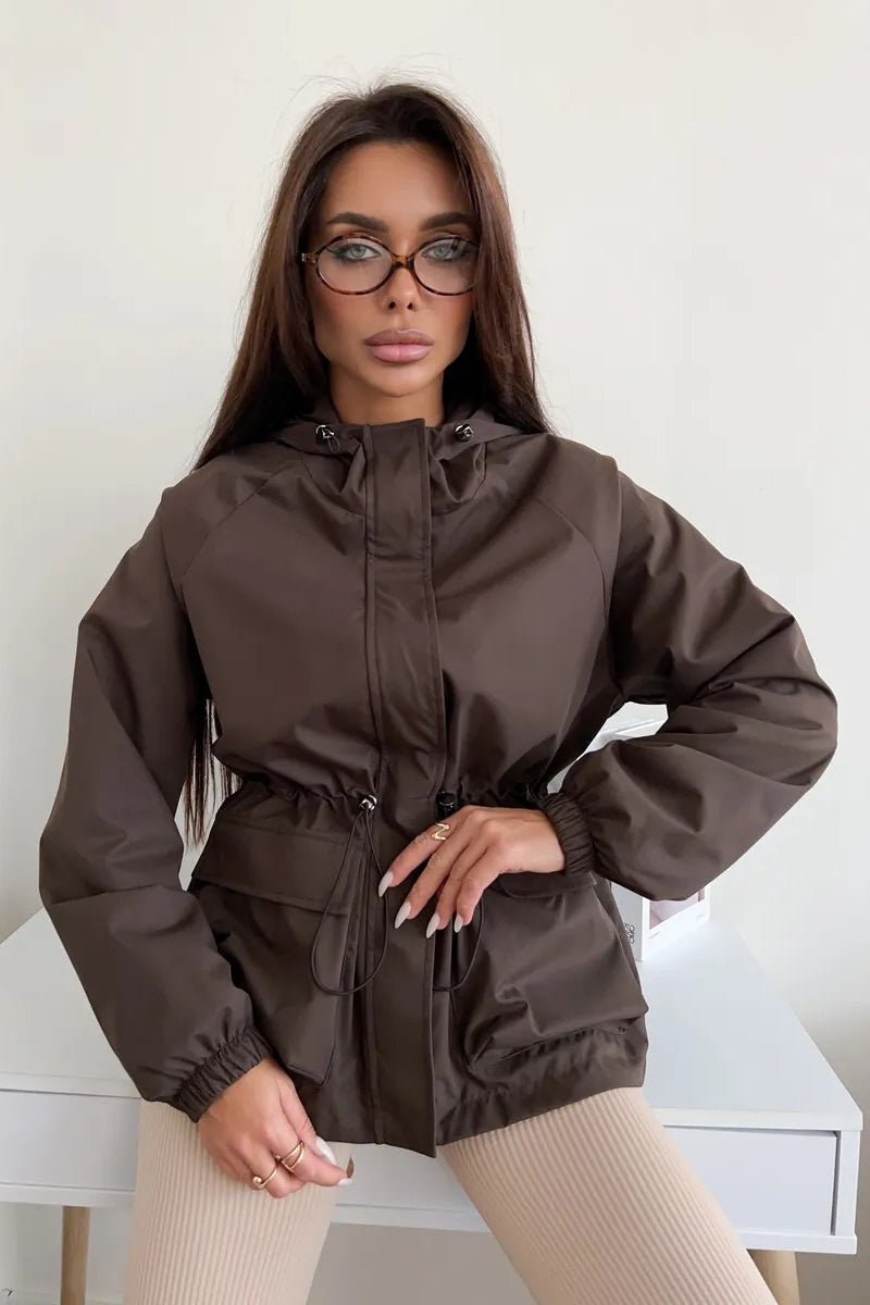 Adelia wasserdichte Jacke mit Kapuze