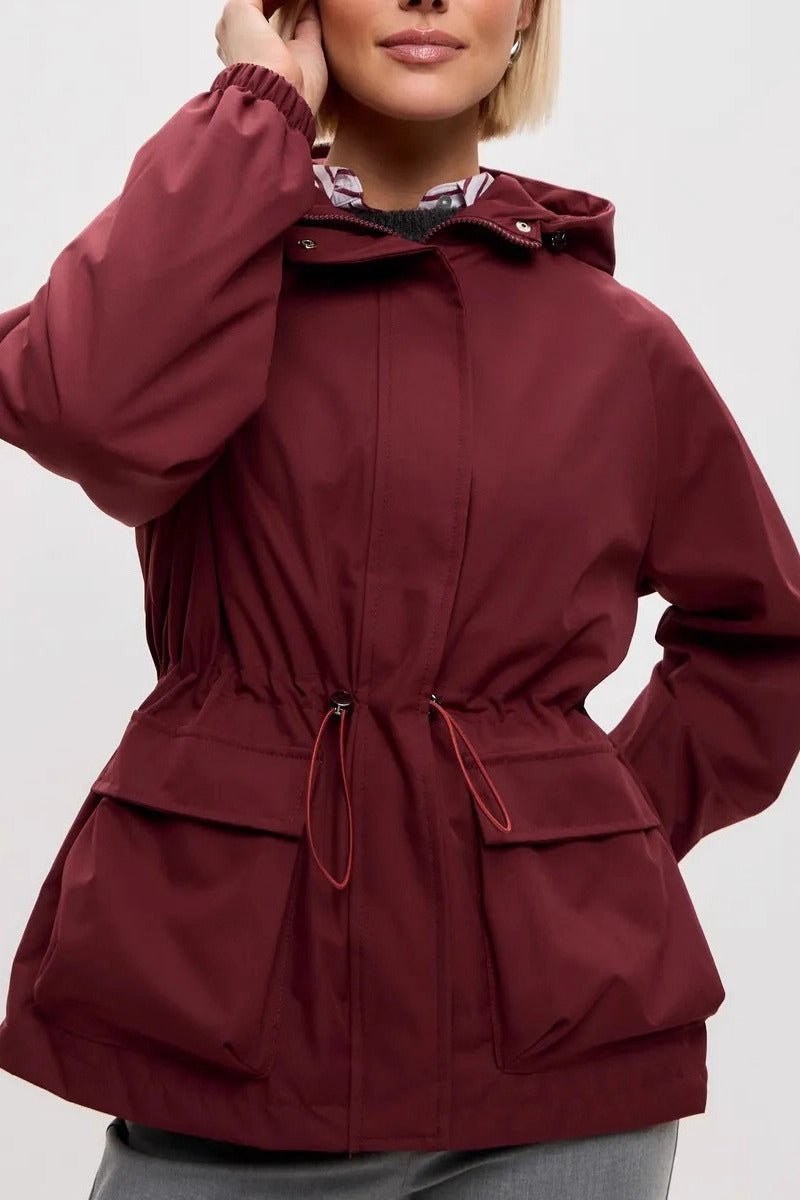 Adelia wasserdichte Jacke mit Kapuze