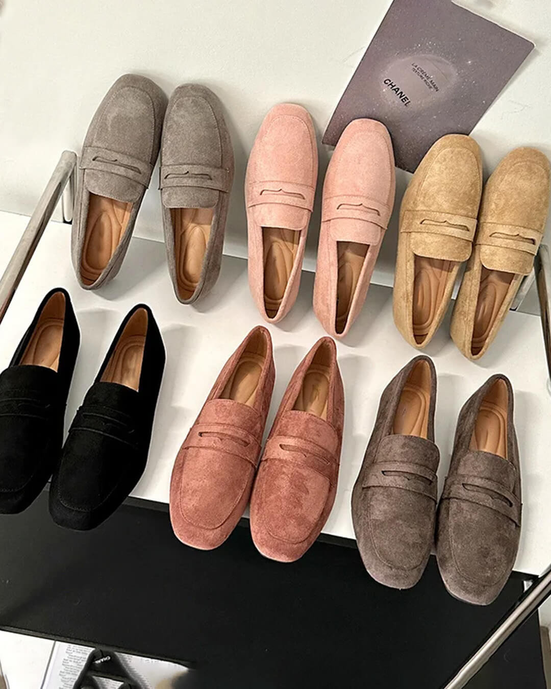 Adira Veloursleder-Slipper