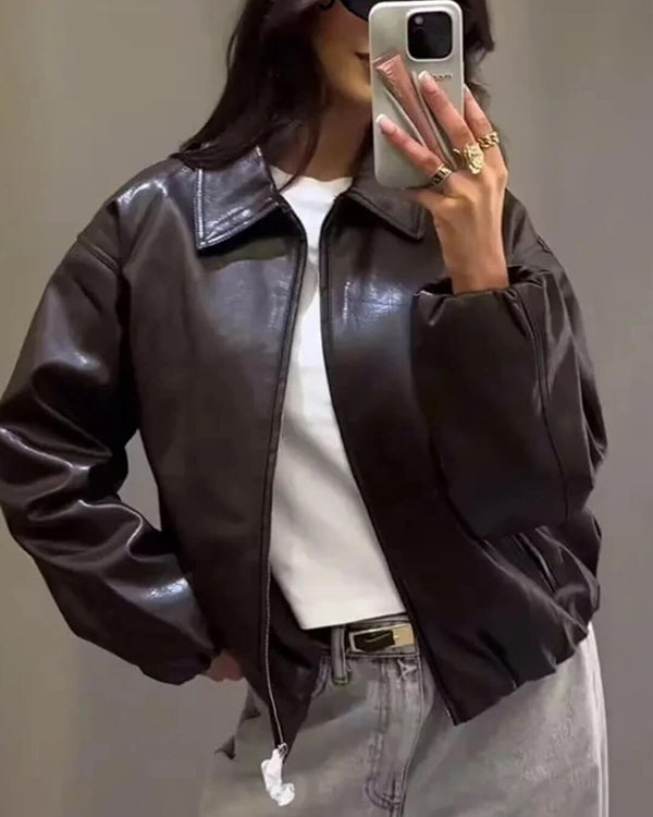 Adrila Kunstlederjacke