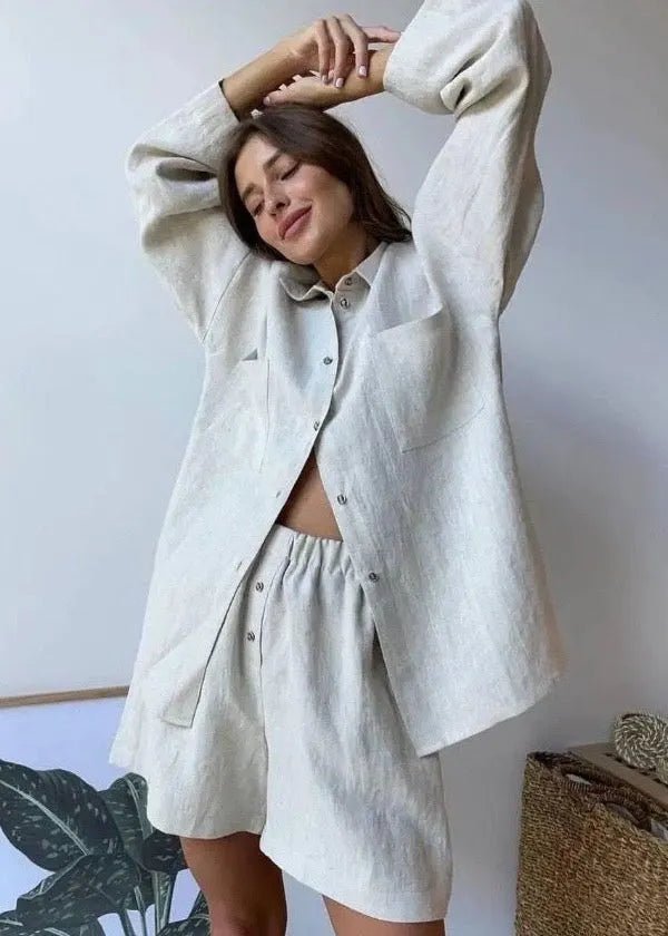 Aelita Relaxed Linen Co-Ord Set