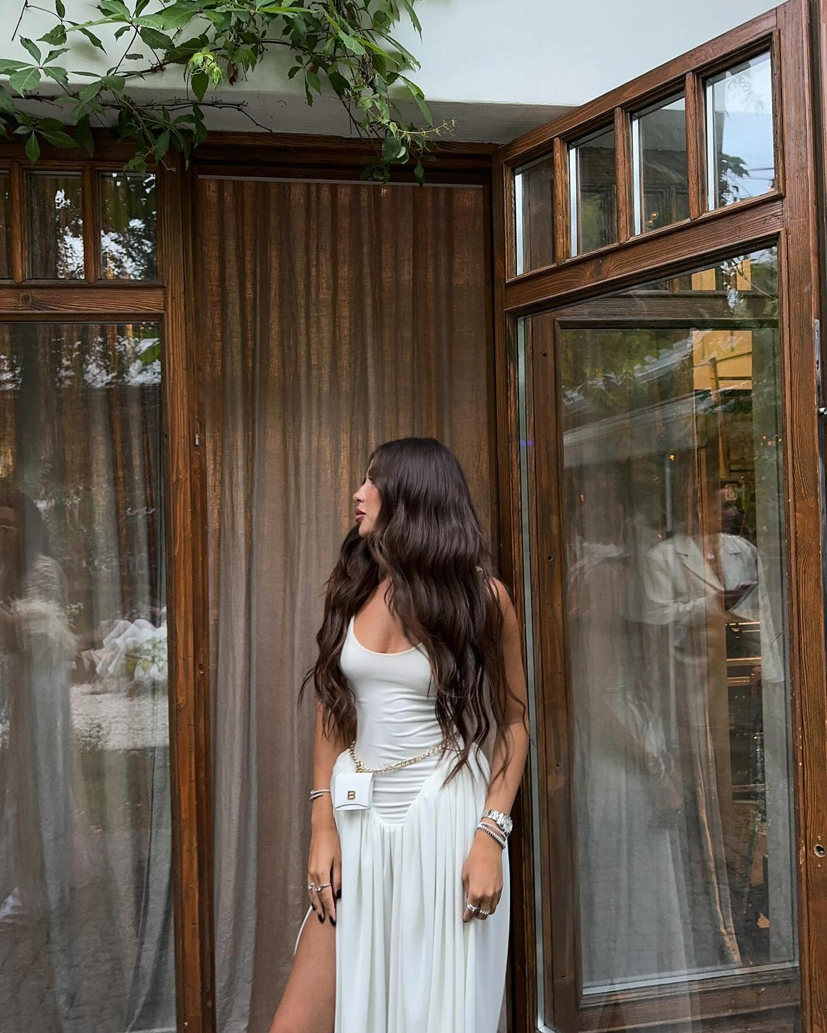 Aerin Maxikleid mit hohem Schlitz
