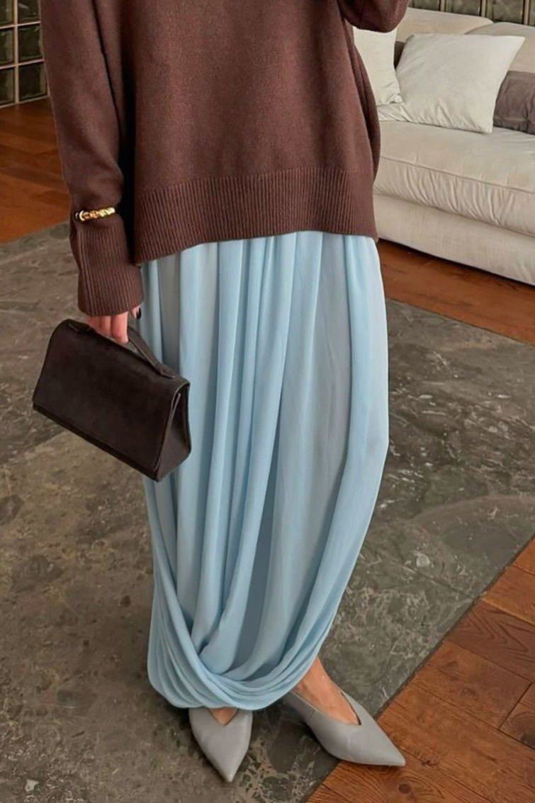 Afroza Fließender Chiffon-Maxirock