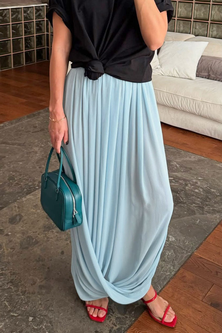 Afroza Fließender Chiffon-Maxirock