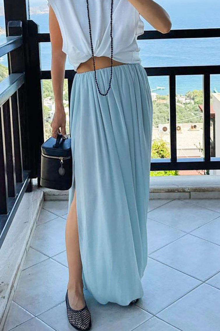 Afroza Fließender Chiffon-Maxirock