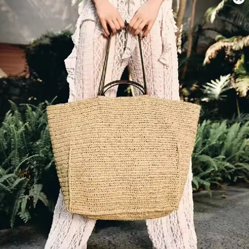 Aimee handgeflochtener Shopper aus Stroh