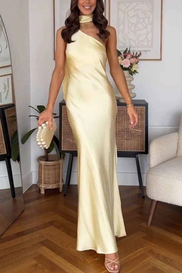 Airuna One-Shoulder-Abendkleid