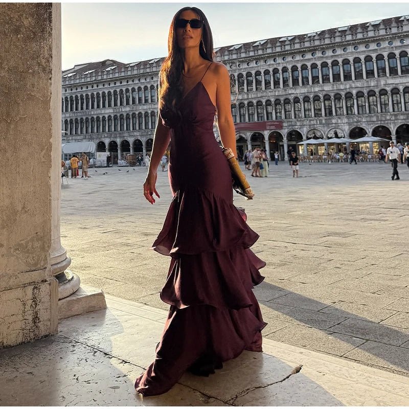 Aisley Trägerkleid mit Rüschen