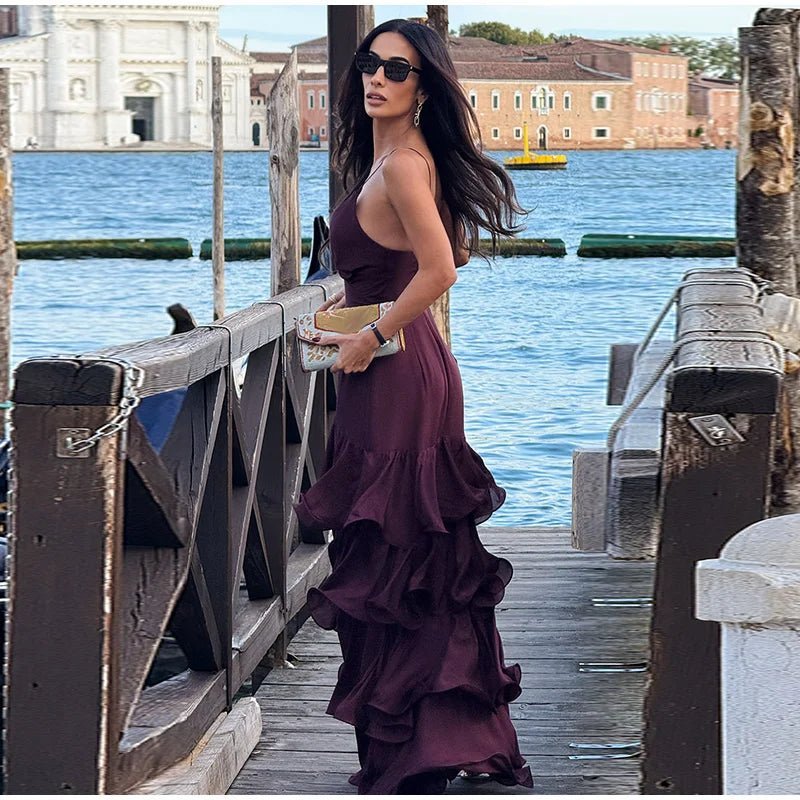 Aisley Trägerkleid mit Rüschen