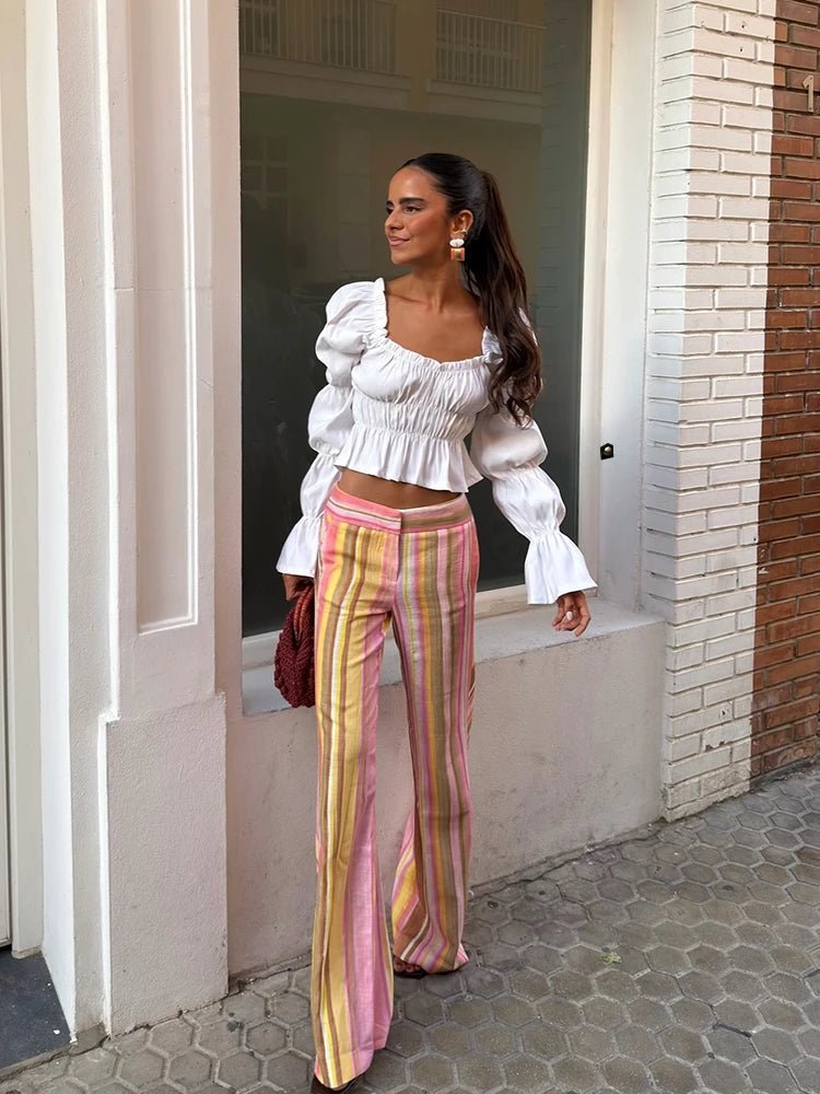 Aislinn Palazzo-Hose mit weitem Bein