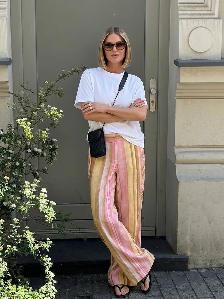 Aislinn Palazzo-Hose mit weitem Bein