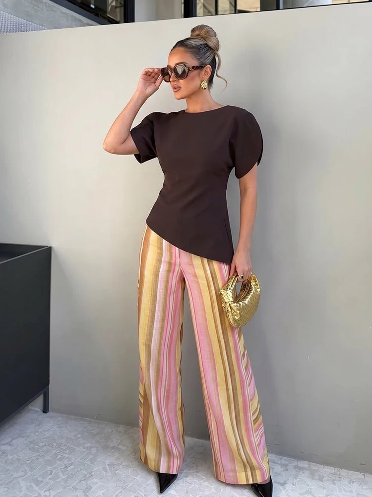 Aislinn Palazzo-Hose mit weitem Bein
