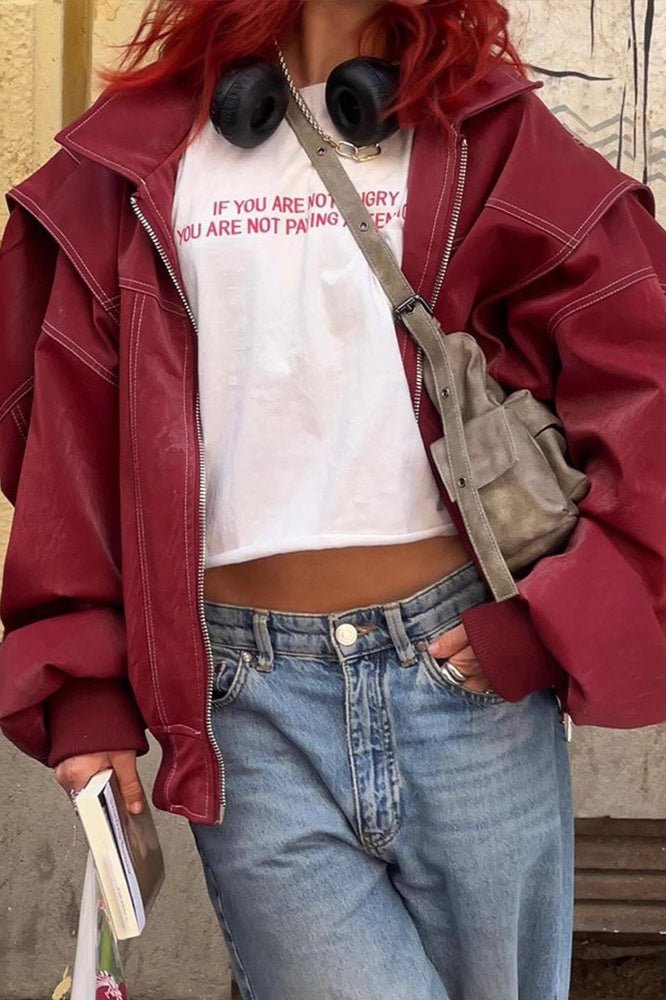 Albina Jacke aus Kunstleder