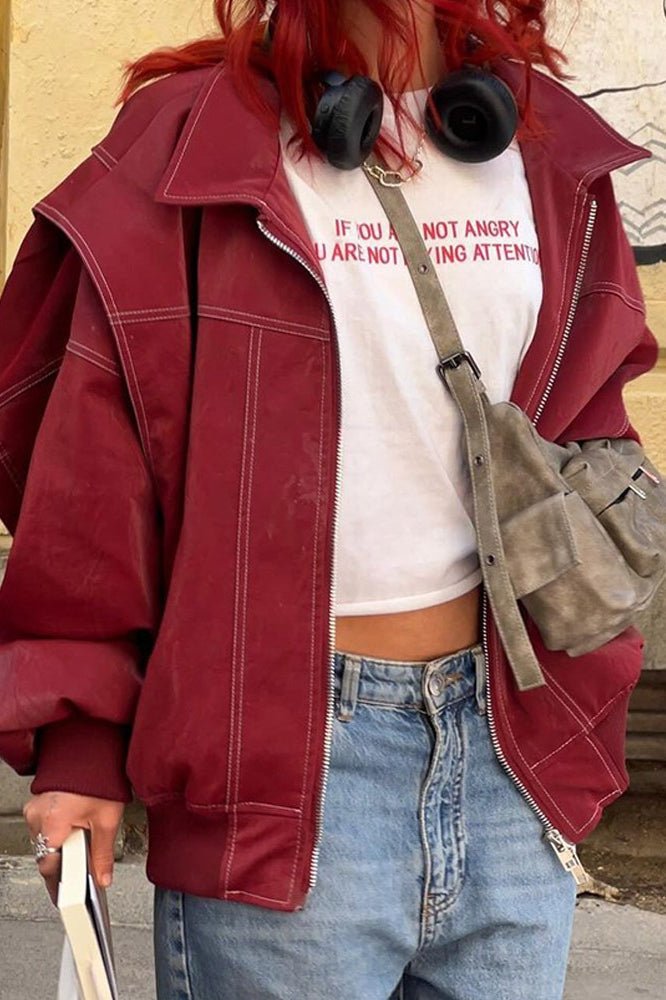 Albina Jacke aus Kunstleder