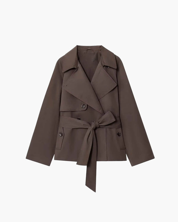 Alianna Belted Short Trench Coat