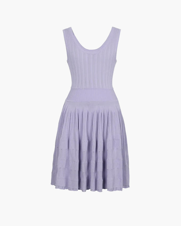 Alicia Gestricktes Minikleid mit Trägern
