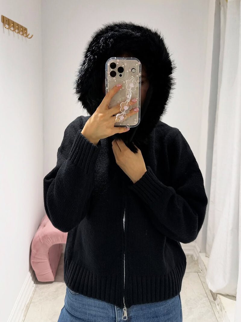 Alison Jacke aus Kunstpelz