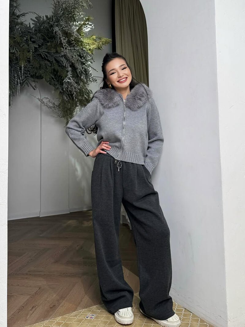 Alison Jacke aus Kunstpelz