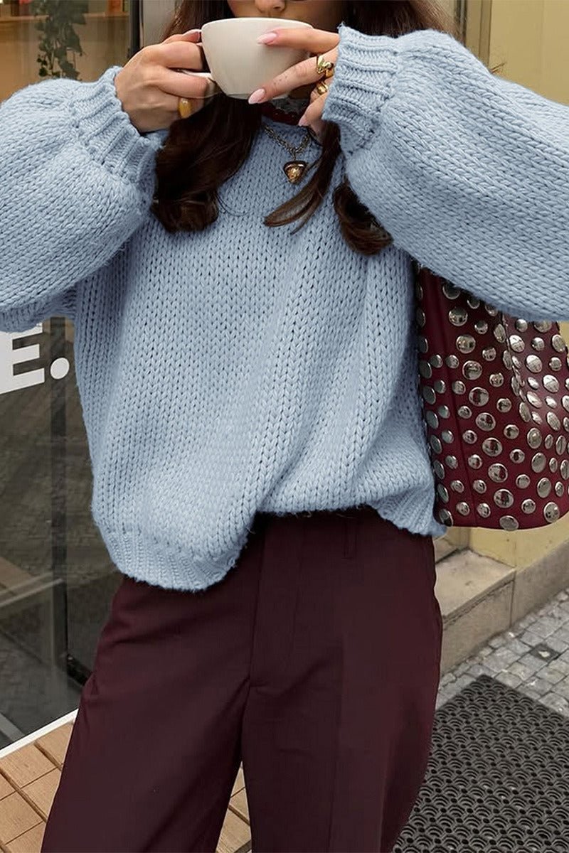 Amanda Layering-Pullover mit Rundhalsausschnitt