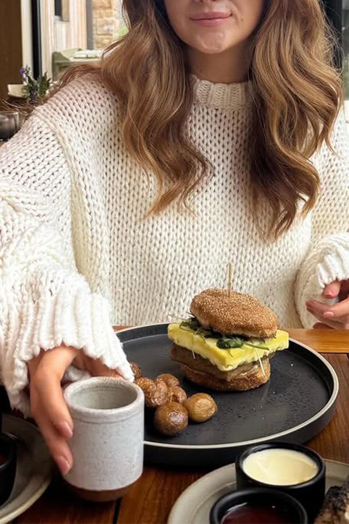 Amanda Layering-Pullover mit Rundhalsausschnitt