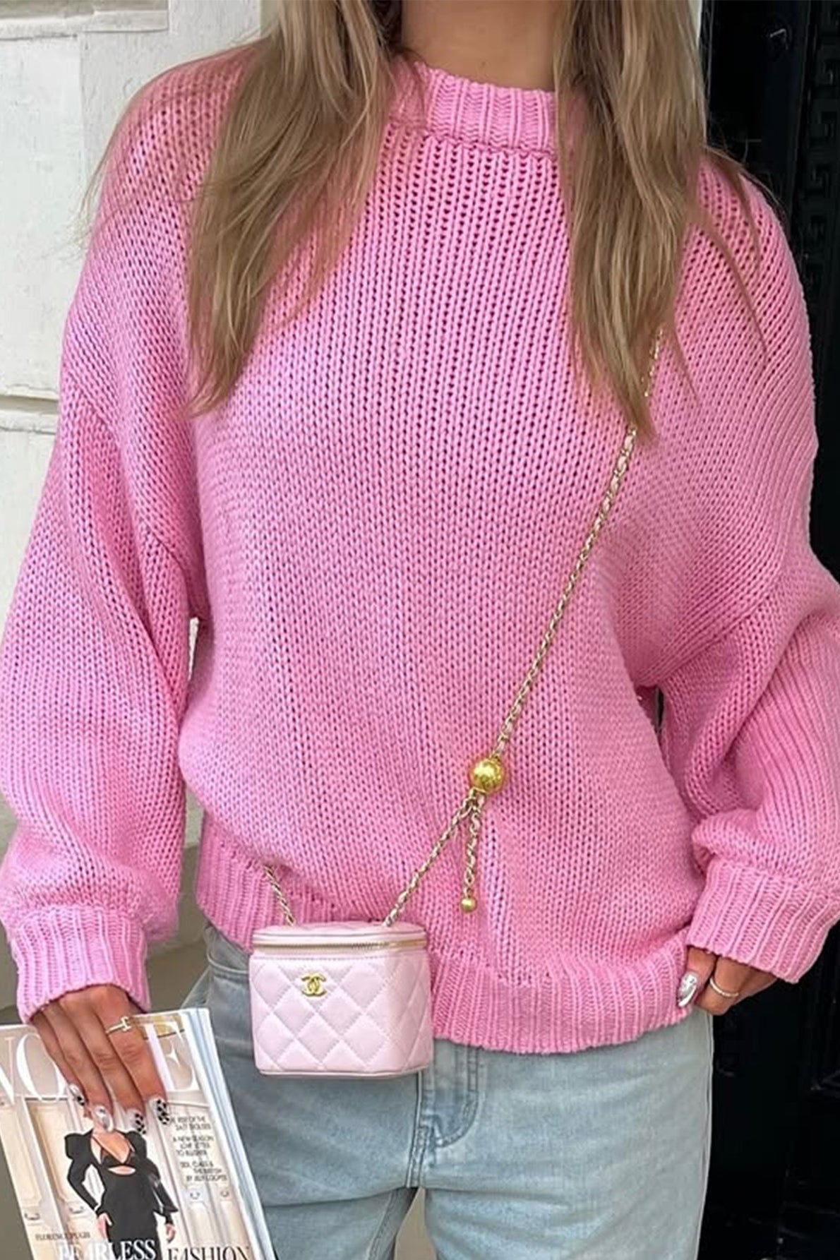 Amanda Layering-Pullover mit Rundhalsausschnitt