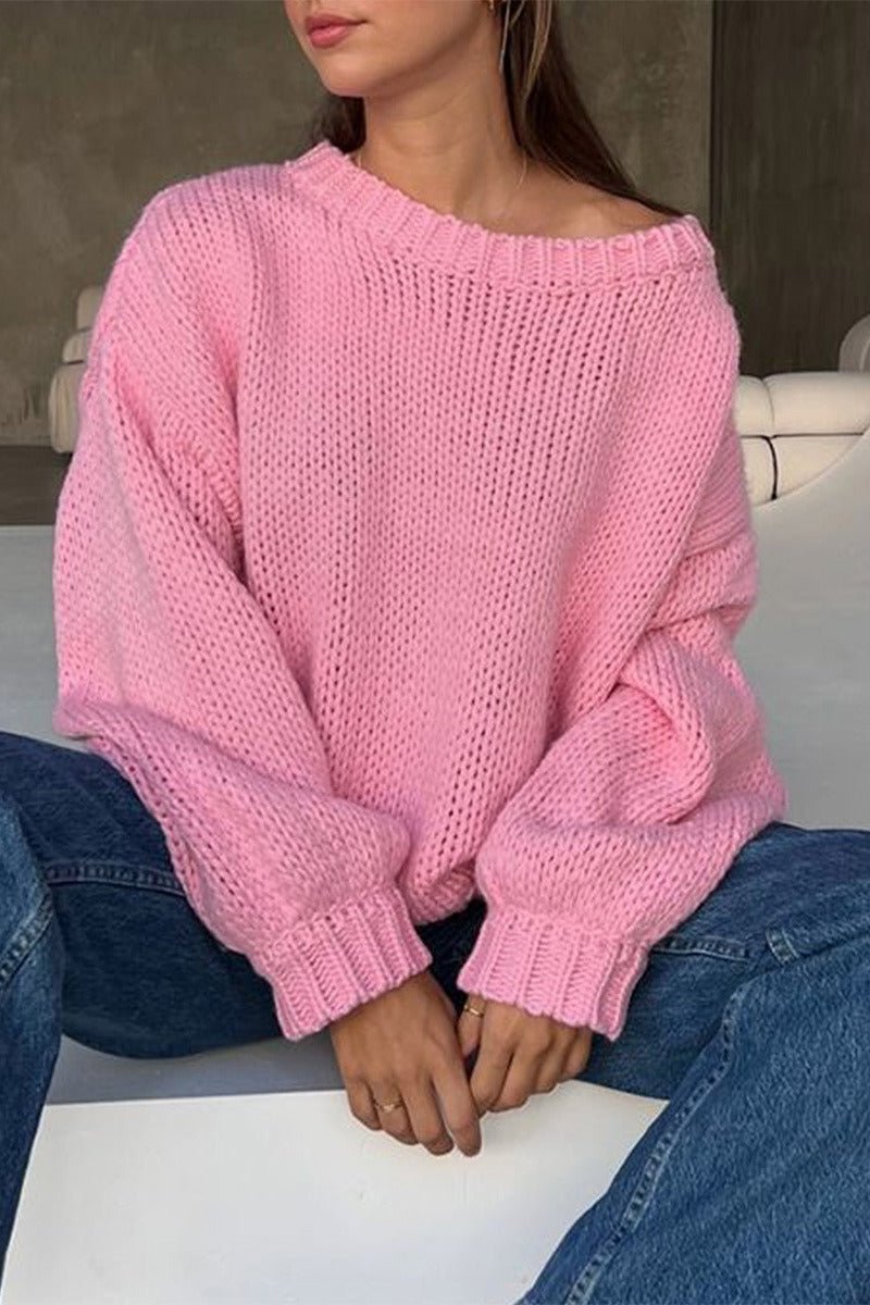 Amanda Layering-Pullover mit Rundhalsausschnitt