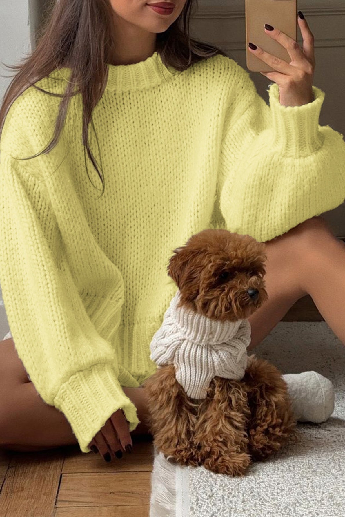 Amanda Layering-Pullover mit Rundhalsausschnitt