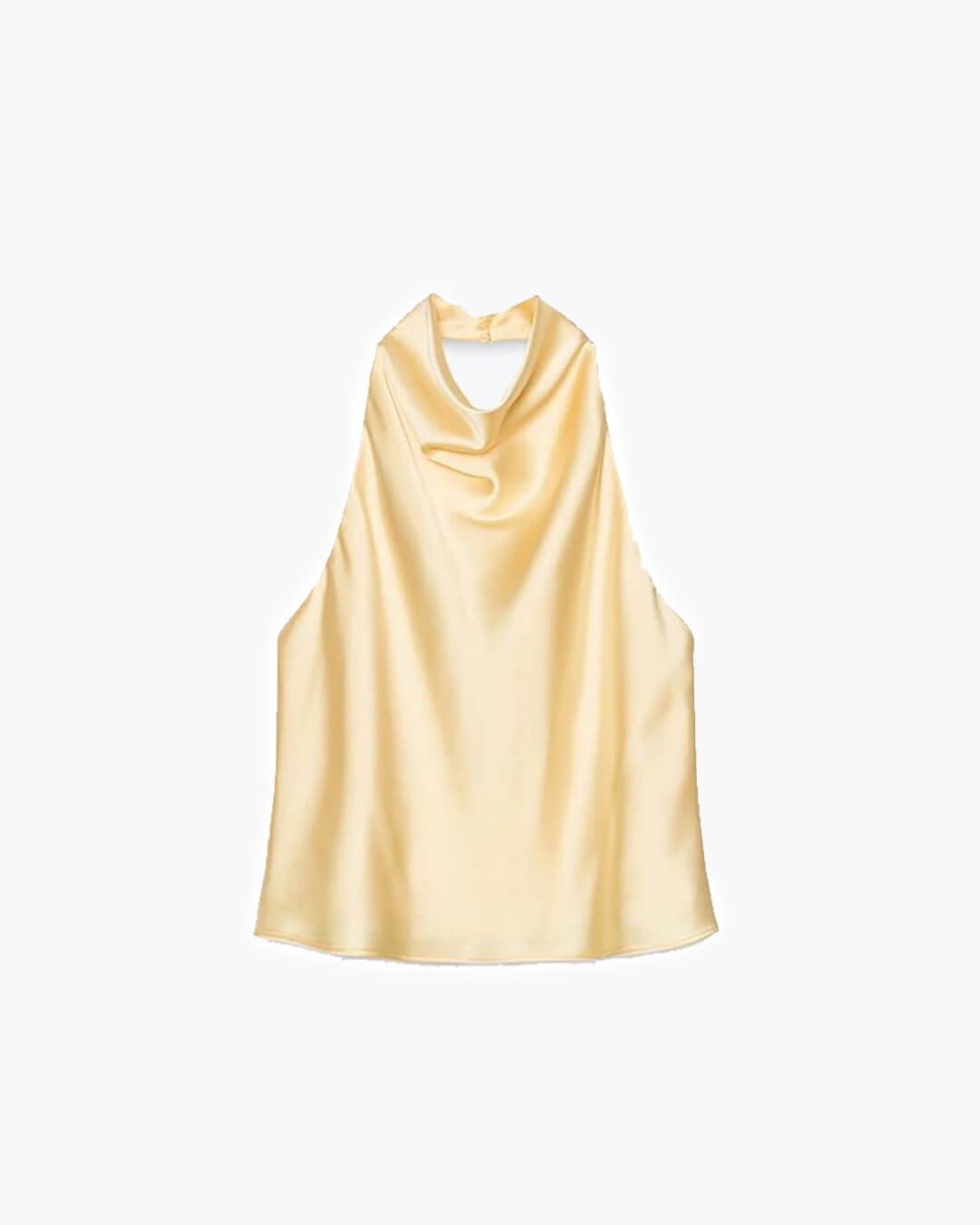 Anastasia Satin-Top mit Neckholder und rückenfreiem Design