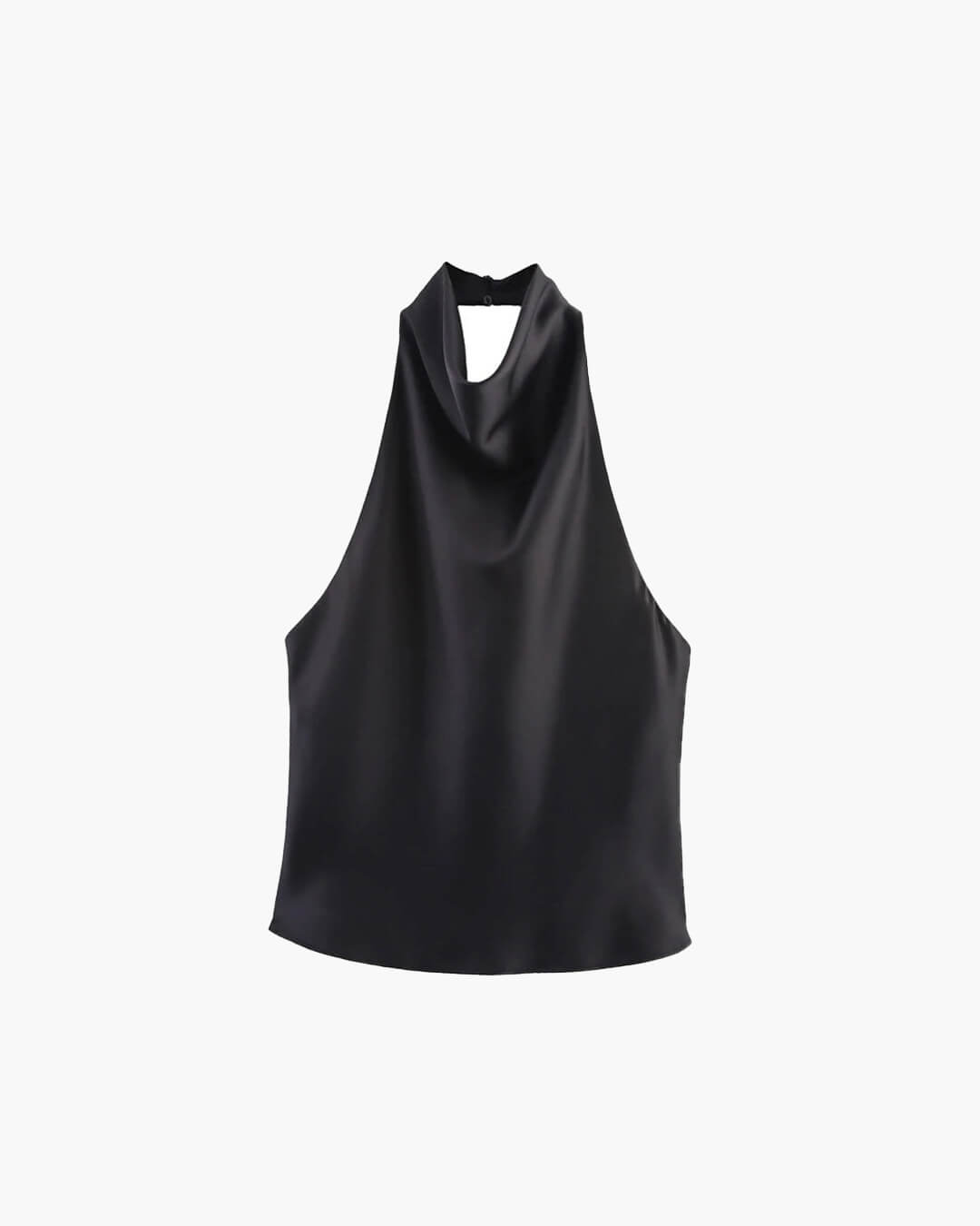 Anastasia Satin-Top mit Neckholder und rückenfreiem Design