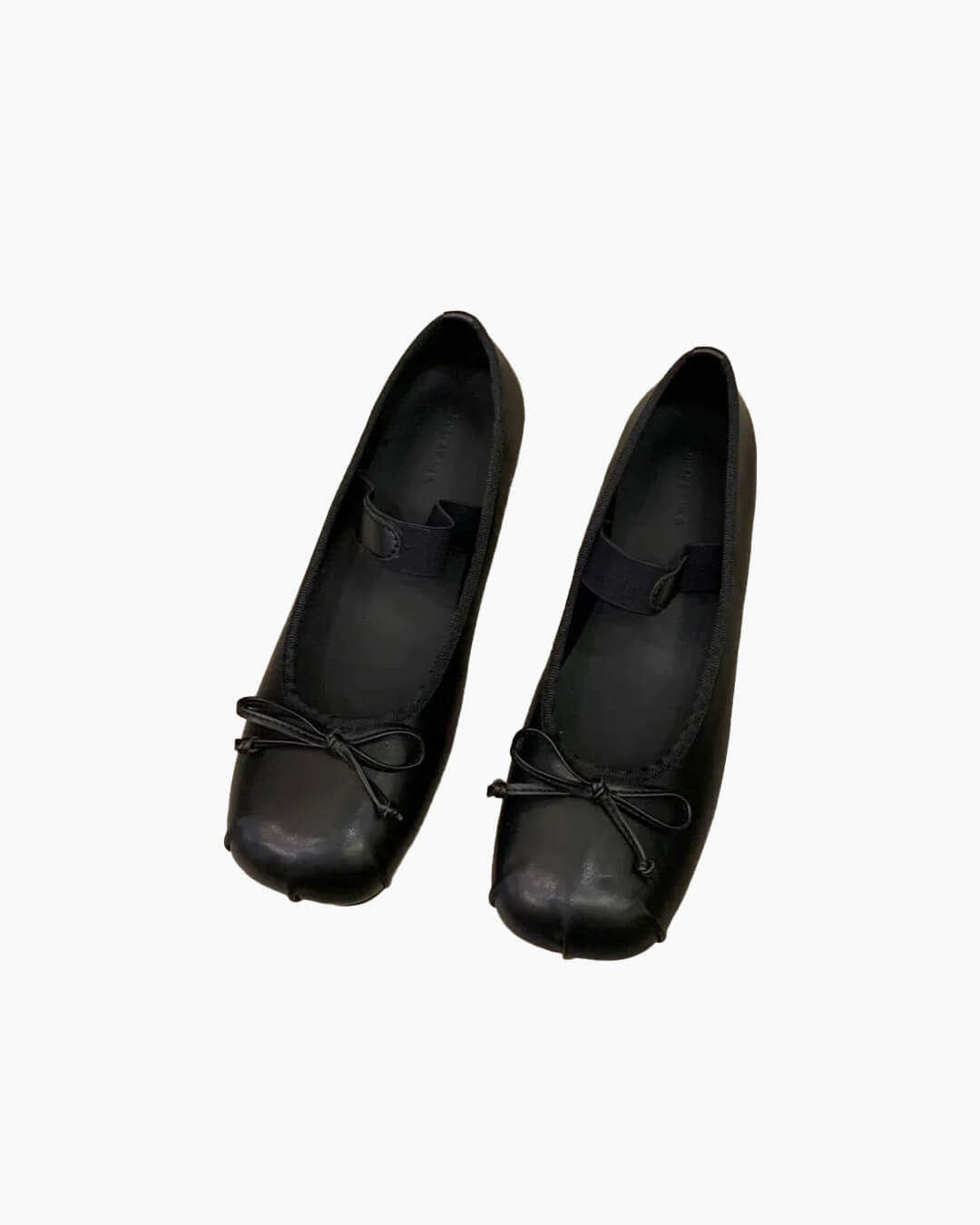 Angela Leder-Ballerinas mit Schleife