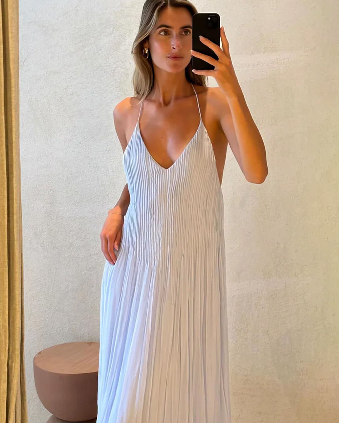 Anna Maxikleid mit offenem Rücken