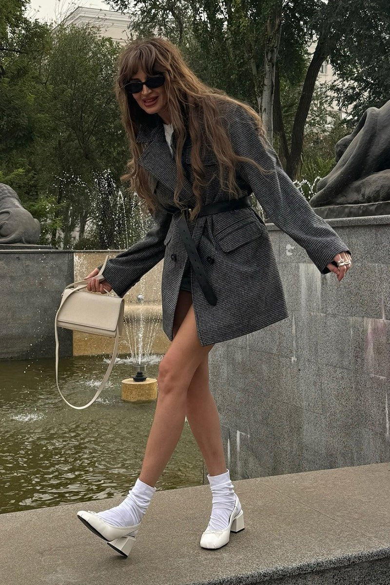 Anna Structured Tweed Coat