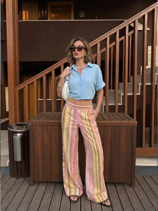 Anne Wide Leg Palazzo Pants