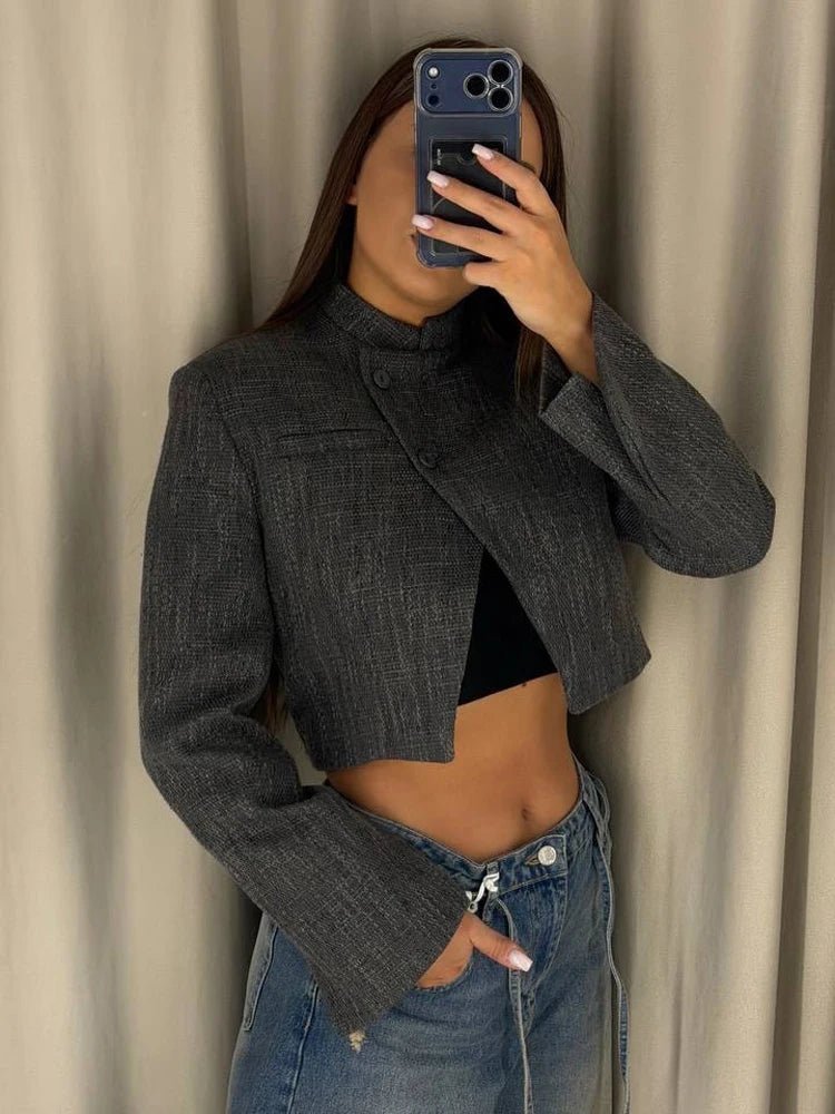 Anneliese Kurzer Blazer mit Knopfleiste