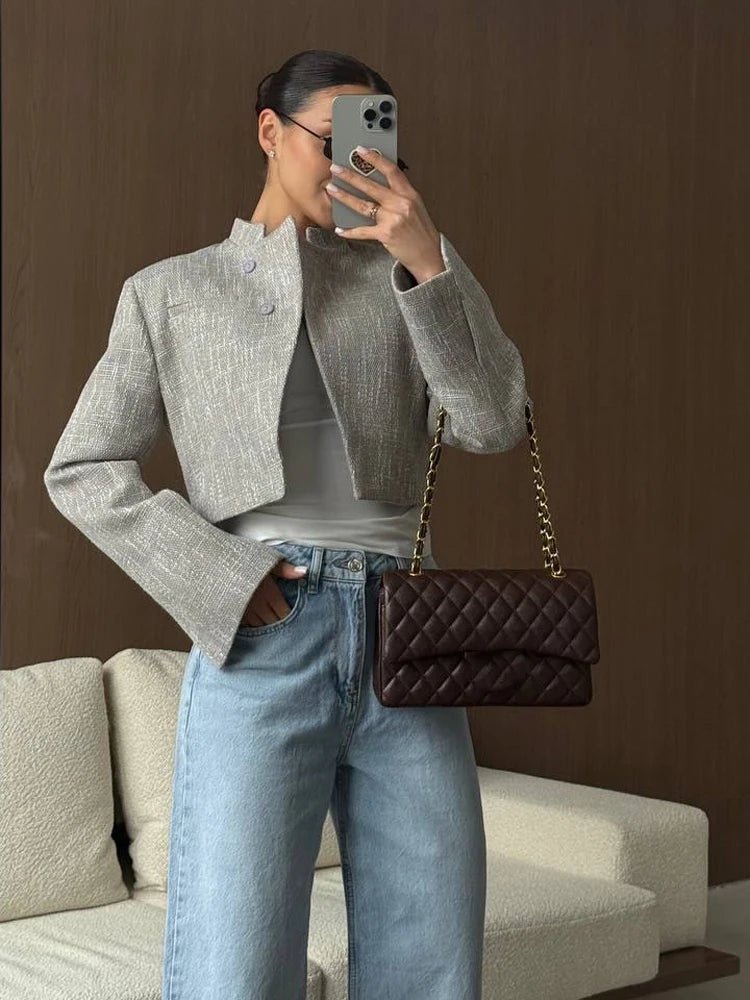 Anneliese Kurzer Blazer mit Knopfleiste