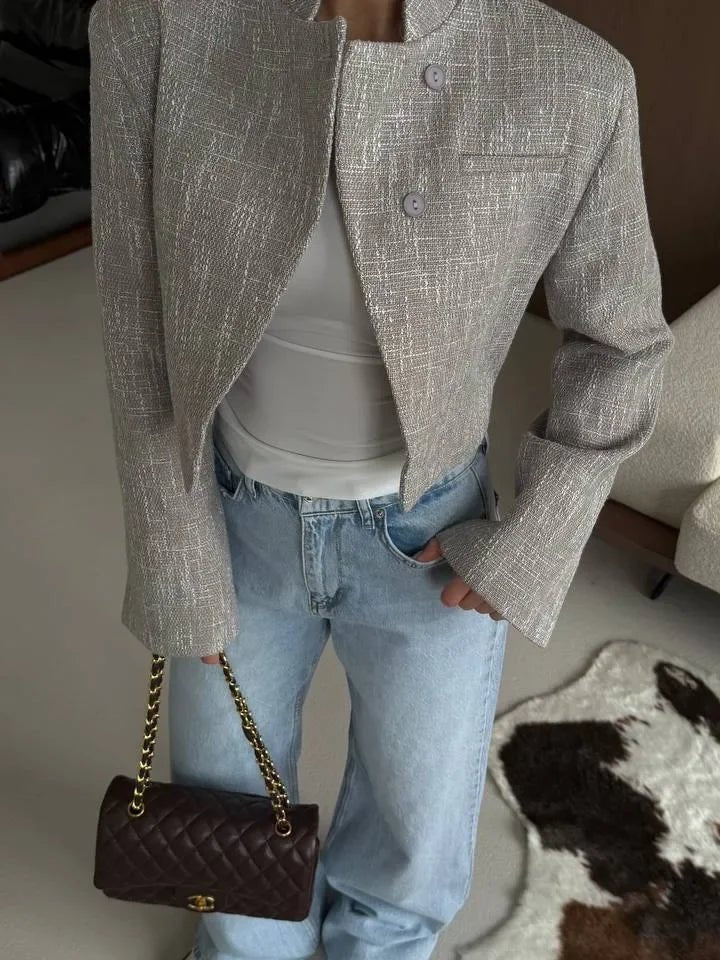 Anneliese Kurzer Blazer mit Knopfleiste