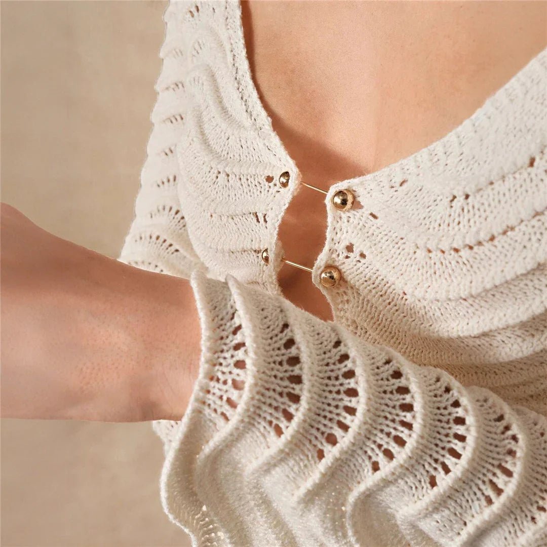Arabella Strick-Maxikleid mit Schnürung