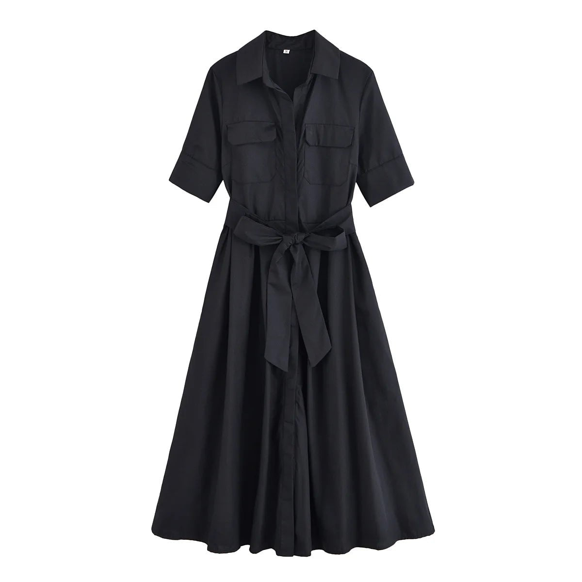 Ariane Hemdblusenkleid in Midi-Länge mit Gürtel