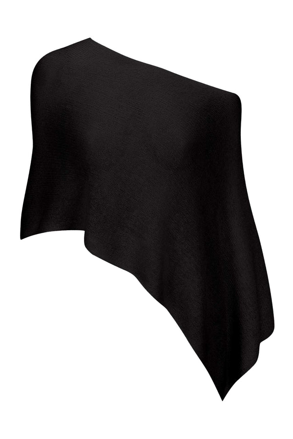 Asymmetrisches, asymmetrisches transparentes Poncho-Oberteil