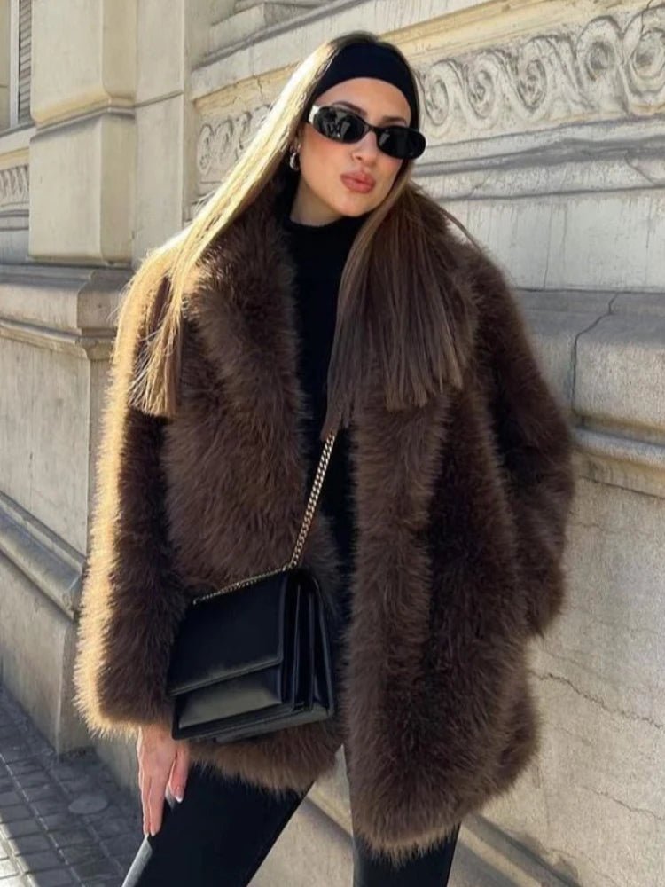 Audrey Kunstpelzjacke