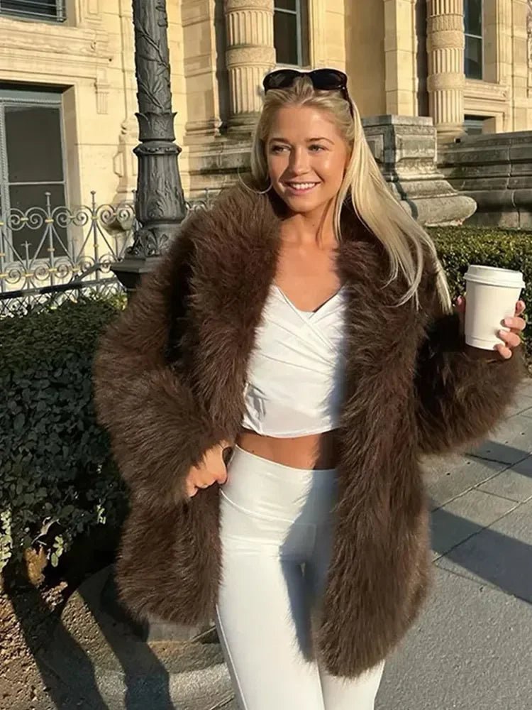 Audrey Kunstpelzjacke