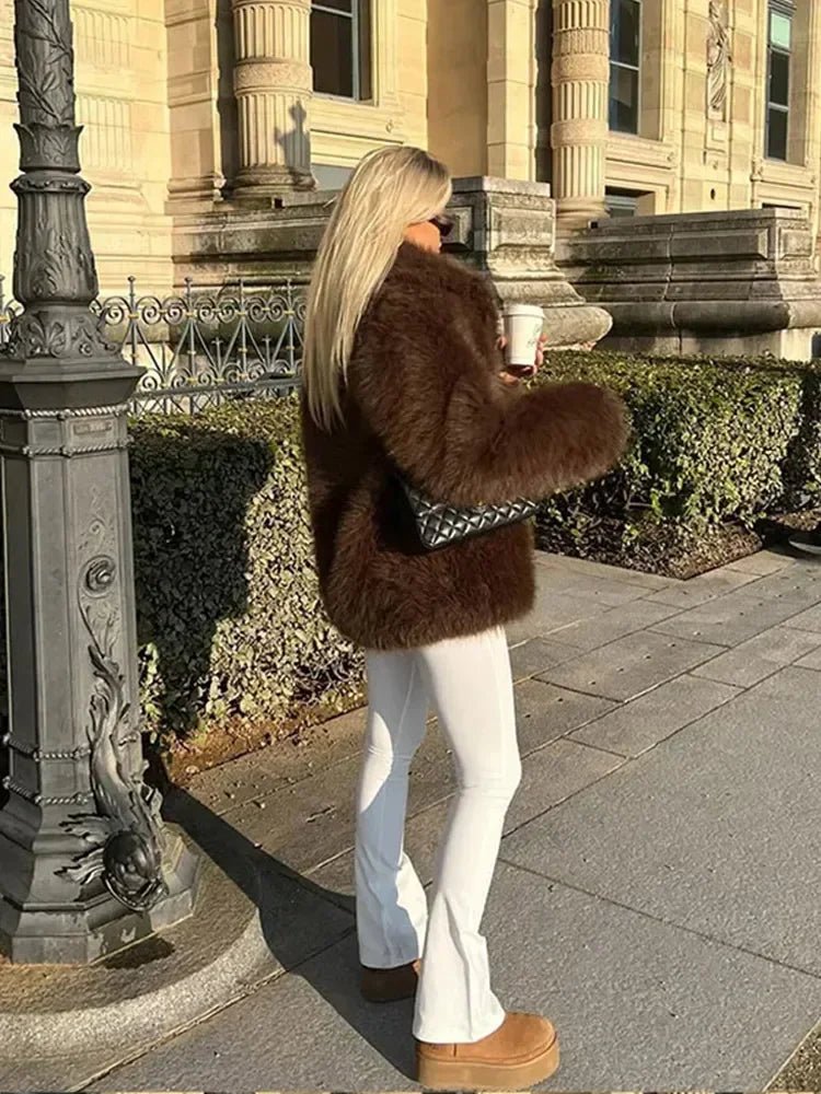 Audrey Kunstpelzjacke