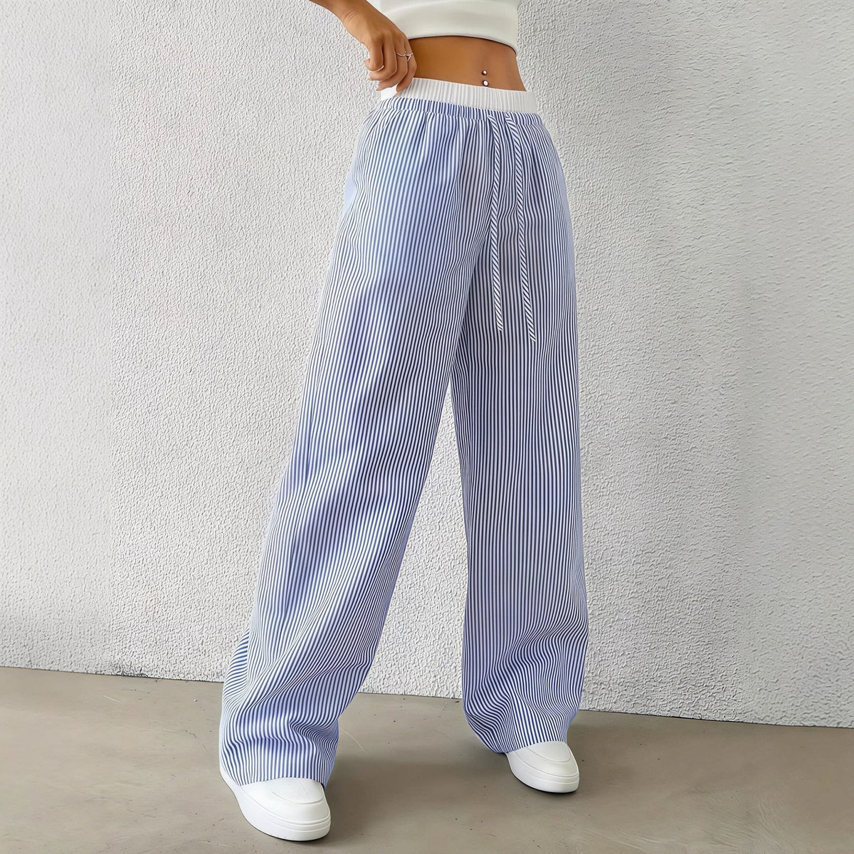 Beatrice Gestreifte gerade Freizeithose