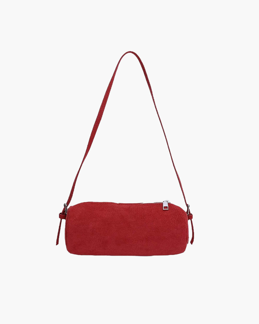 Beatrice Hobo-Tasche aus Veloursleder in Kissenform