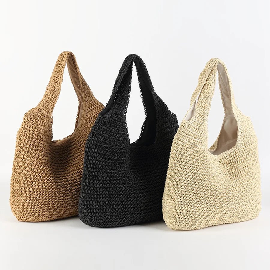 Beatrice Tote-Bag aus gewebtem Rattan